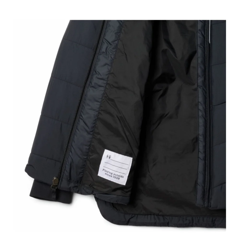 Columbia Girls Black Puffer Jacket with Faux Fur Trim